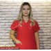 Takım (Cerrahi ) Yaka Kırmızı renk