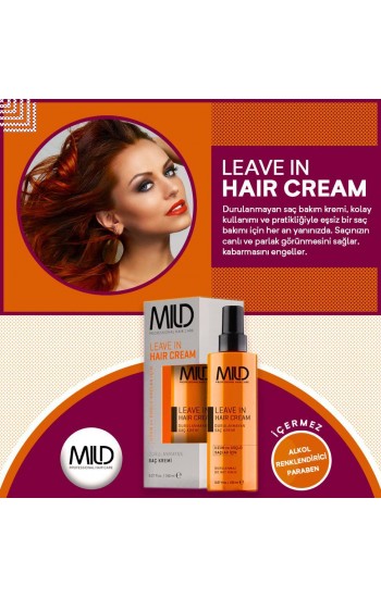Mild Leave İn Hair Cream Durulanmayan Saç Kremi 150 ml…
