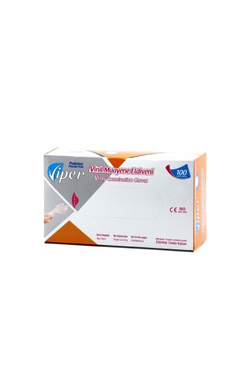 Viper-Vinyl Eldiven Pudrasız Büyük (M) - 100'lü…