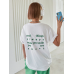 Your Smile Baskılı Beyaz Kadın T-shirt Beyaz