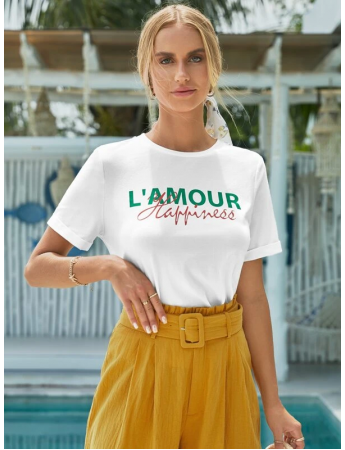 Lamour Baskılı Bayan T-shirt
