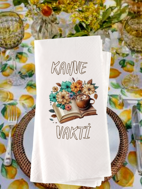 Kahve Vakti Baskılı Sunum Peçetesi 20li…