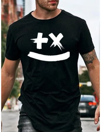 Emoji Baskılı Oversize Erkek T-shirt