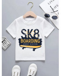Boarding Baskılı Çocuk Tişört