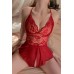 Bella Notte Kırmızı Özel Bölgesi Açık Babydoll Seksi Gecelik 15010