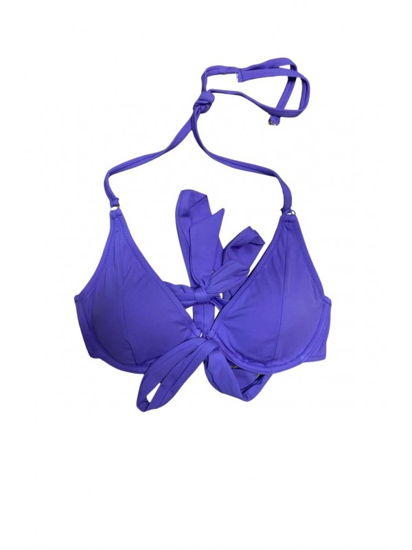 Bella Notte Bağlama Detaylı Lila Bikini Üstü L14U