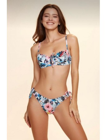 Bella Notte Çok Renkli Balenli Balkonet Bikini Üstü N05U