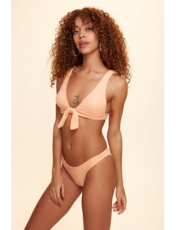 Bella Notte Yavruağzı Düğümlü Havlu Bikini Üstü N11U