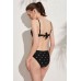 Bella Notte Dolgulu Siyah Puanlı Bikini Takım N45T