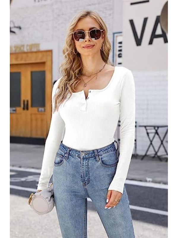 Bella Notte Beyaz Uzun Kollu Trend Bluz BN6576B