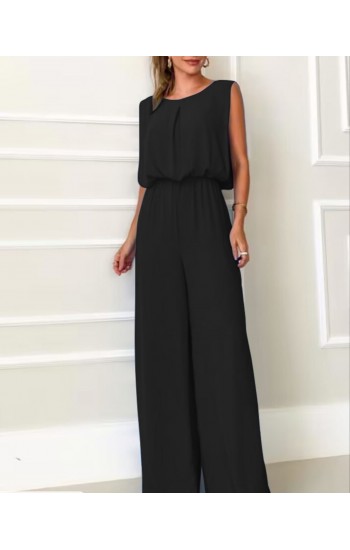 Kadın Kolsuz Bisiklet Yaka Beli Lastikli Oversize Tulım Siyah…