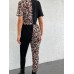 Leopar Desenli Moss Krep Tulum Leopar