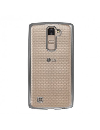 FitCase Laser Color LG K8 K350 Silikon Kılıf Silver