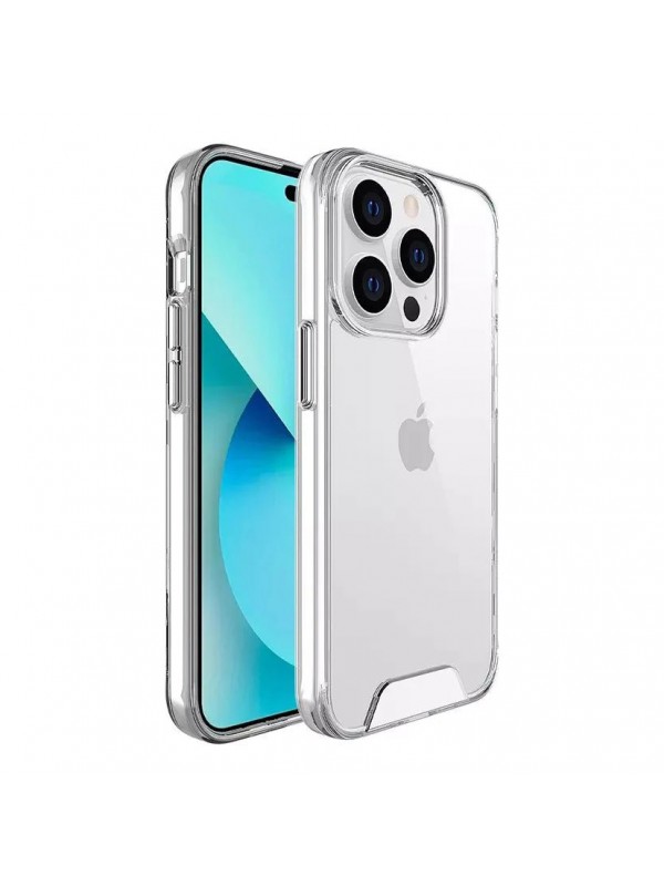 iPhone 15 Pro Kılıf Space Seri Lux Silikon Şeffaf Kapak…