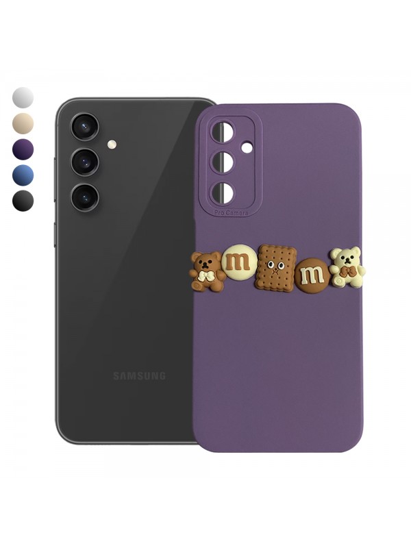 Samsung Galaxy S23 FE Kılıf 3D M Bear Kamera Korumalı Silikon Kapak…
