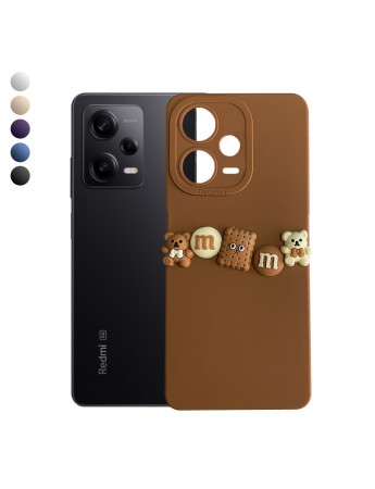 Xiaomi Redmi Note 12 Pro 5G Kılıf 3D M Bear Kamera Korumalı Silikon Kapak