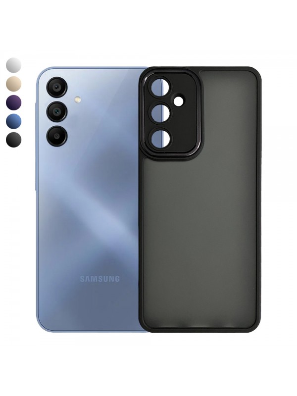 Samsung Galaxy A15 Kılıf Freya Lazer Lens Kamera Çerçeveli Silikon…