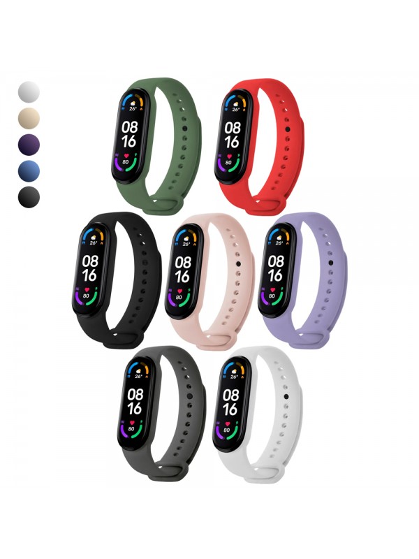 Xiaomi Mi Band 5 / 6 Uyumlu Silikon Kordon…