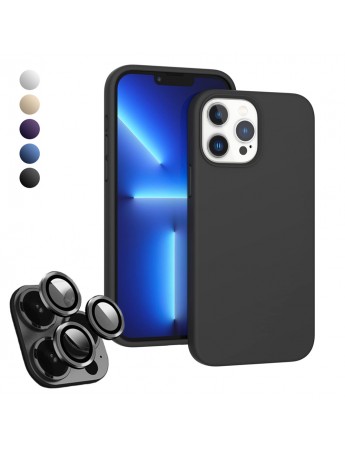 iPhone 15 Pro Max Kılıf Kamera Lensli Lansman Silikon Kapak