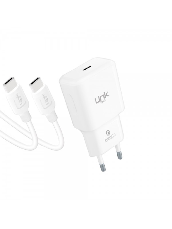 LinkTech T455e Eco PD20W Type-C to Type-C Kablolu Şarj Aleti Set…