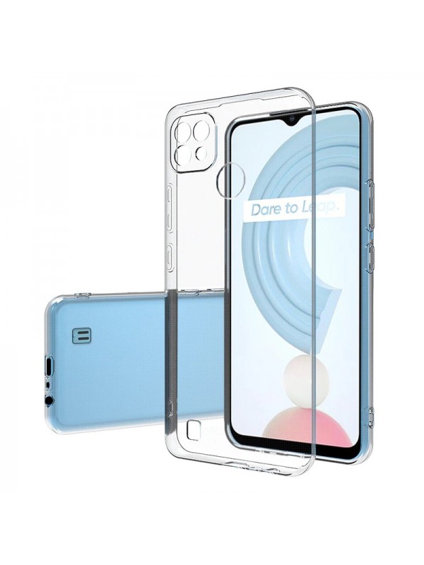 FitCase Realme C21 Kılıf Kamera Korumalı Silikon Şeffaf Arka Kapak…