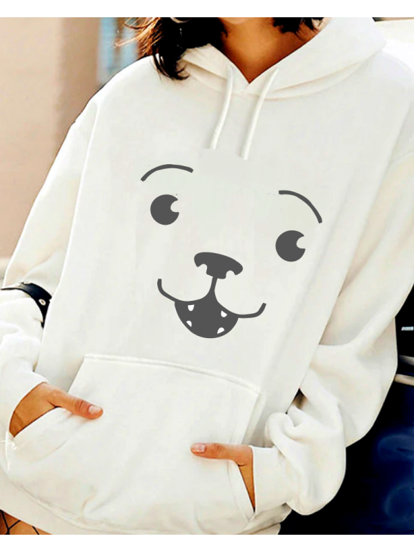Köpek baskılı kadın sweat…