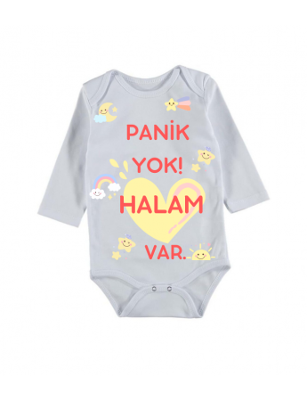Panik Yok Halam Var Baskılı Bebek Zıbını 01