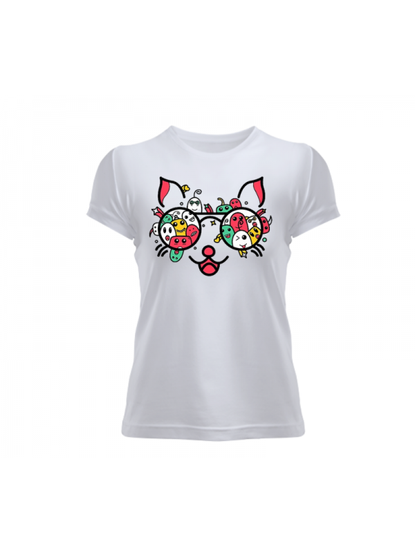 Kedi Baskılı Kadın T-shirt…