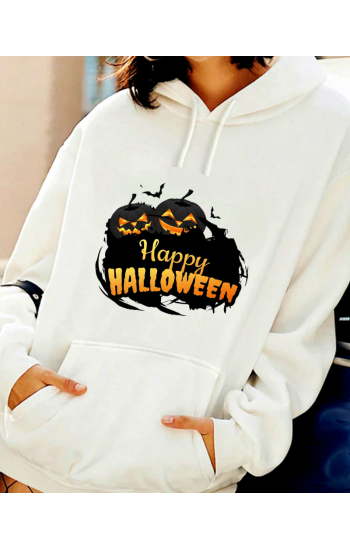 Halloween baskılı kadın sweat 02…
