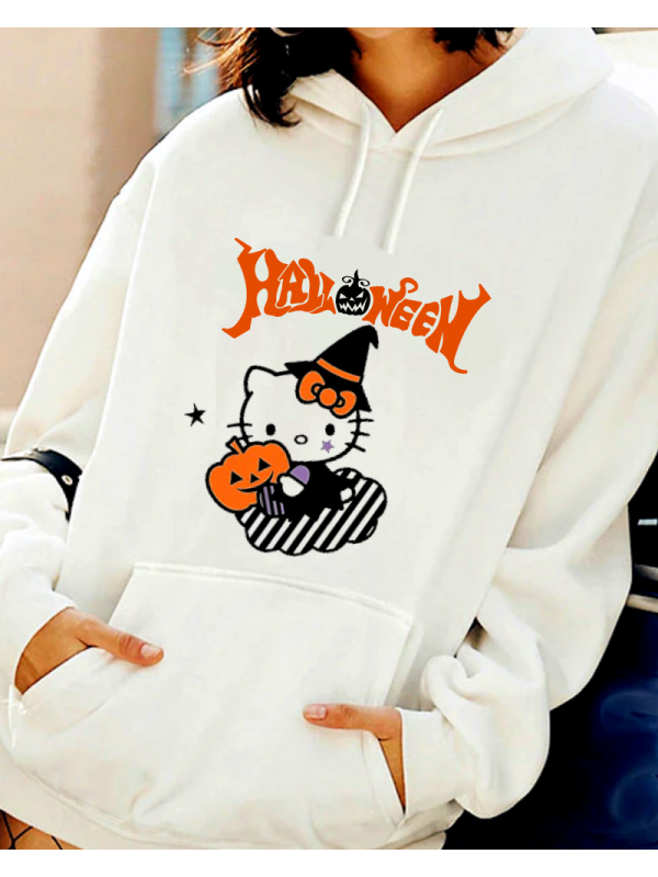Halloween baskılı kadın sweat 03…