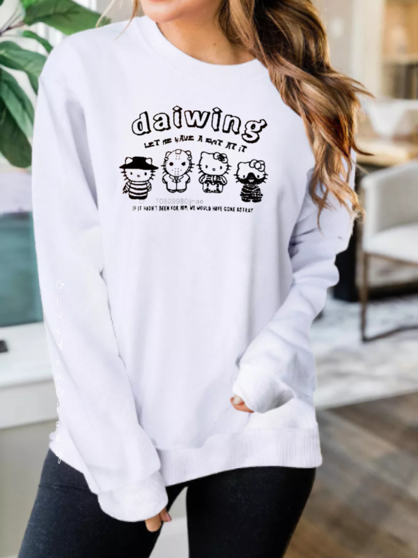 Daiwing baskılı kadın sweat…