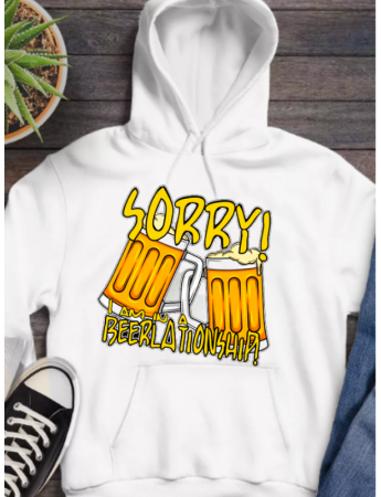 Sorry baskılı erkek sweat