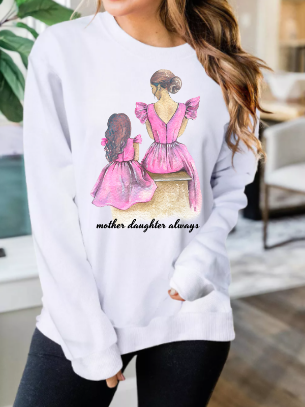 Kadın ve Çocuk Baskılı Kadın Sweatshirt…