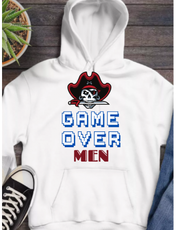 Game ower  baskılı erkek sweat