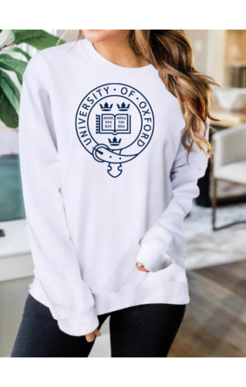 Oxford Baskılı kadın sweathirt…