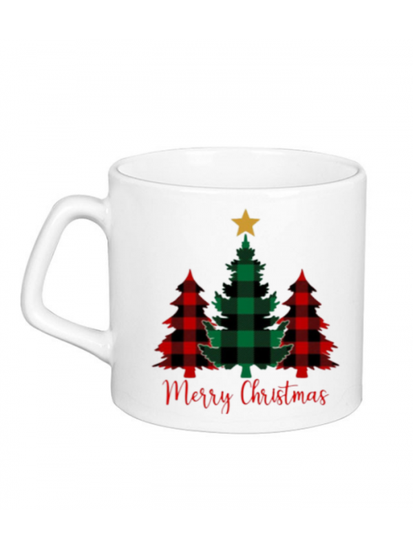 Merry Christmas Çam Ağacı Baskılı Kişiye Özel Süblimasyon…