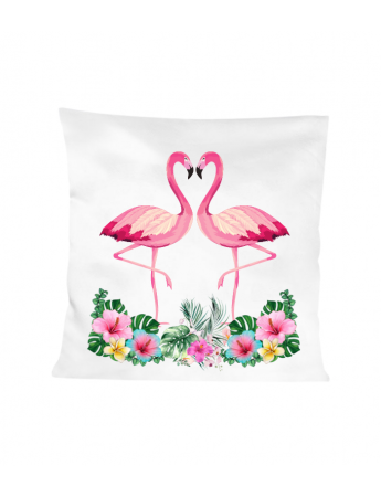 Kişiye Özel Baskılı Flamingo Kırlent Yastık Kılıfı 14