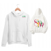 Star baskılı kadın sweat 05 - HN COLLECTION