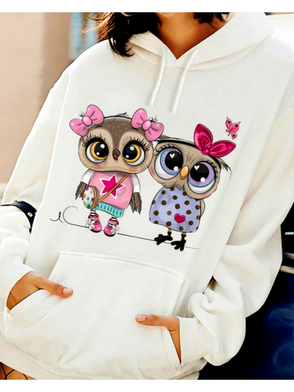 Baykuş baskılı kadın sweat 03…