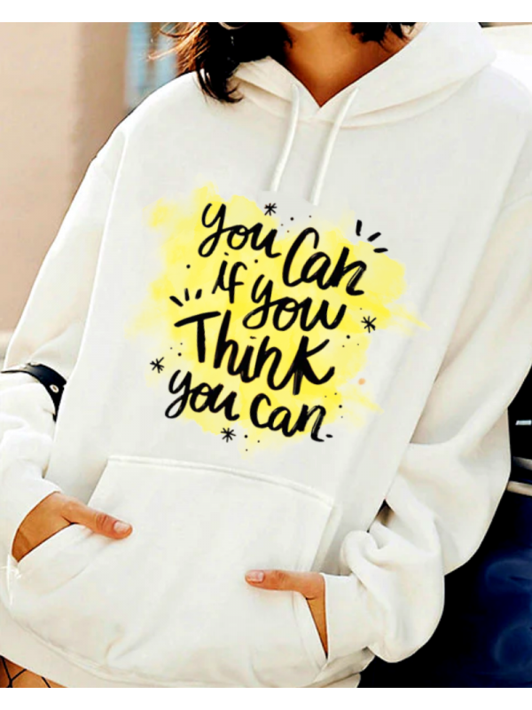 You Can İf You Baskılı Kadın Sweatshirt…