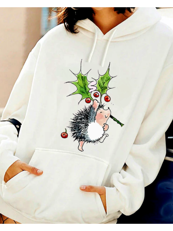 Mutlu Noeller Baskılı Kadın Sweatshirt 01…