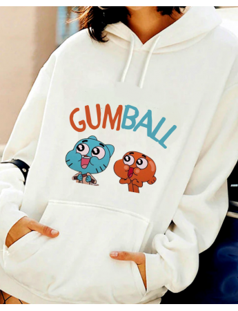 Gumball Baskılı Kadın Sweatshirt