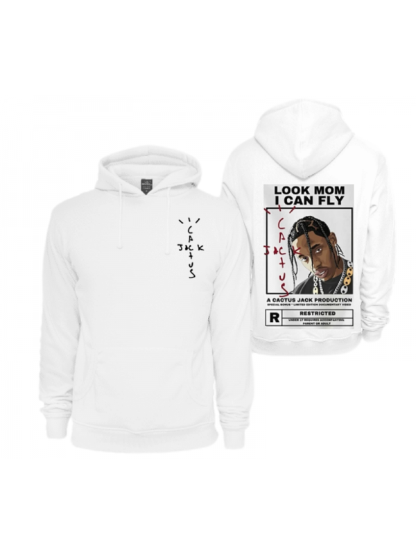 Unisex Oversize Look Mom I Can Fly Baskılı Beyaz Hoodıe Sweatshırt…