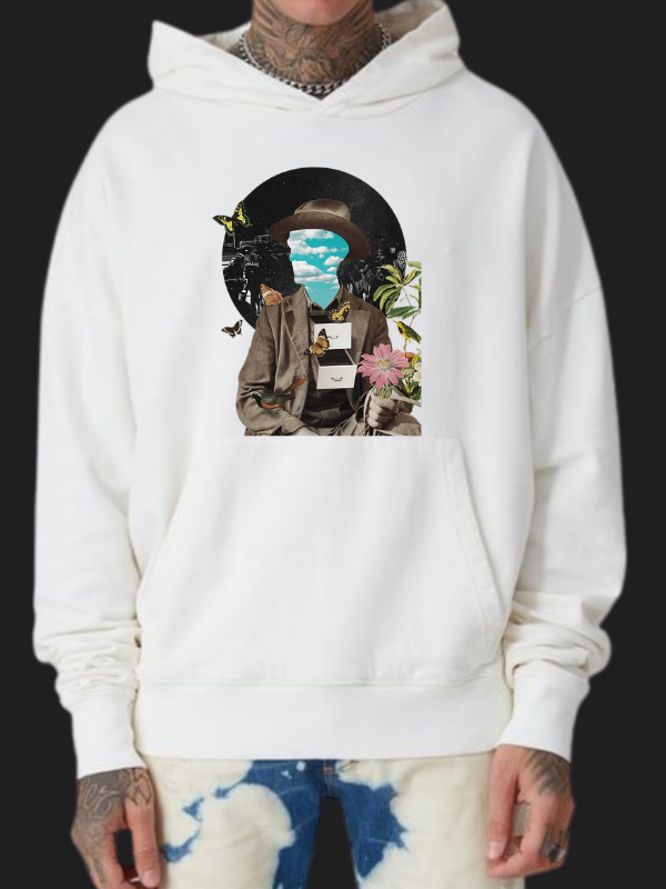illüstrasyon Baskılı Erkek hoodie…