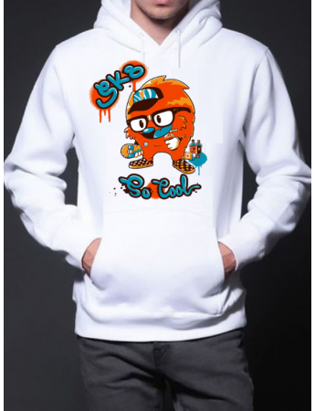 EKS Baskılı Erkek hoodie
