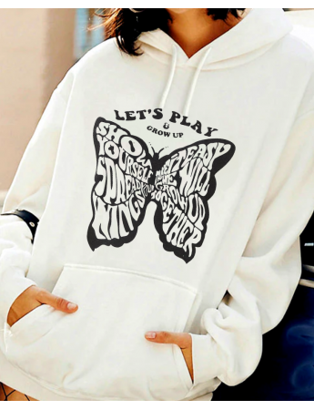 Lets Play Baskılı Kadın Sweatshirt