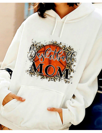 Mom Baskılı Kadın Sweat 3 iplik