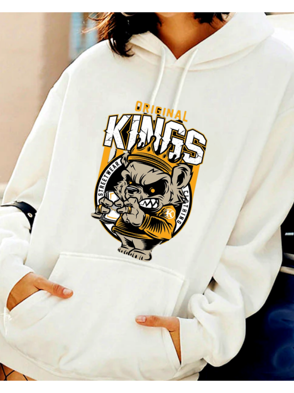 Kings Baskılı Kadın Sweat 3 iplik…