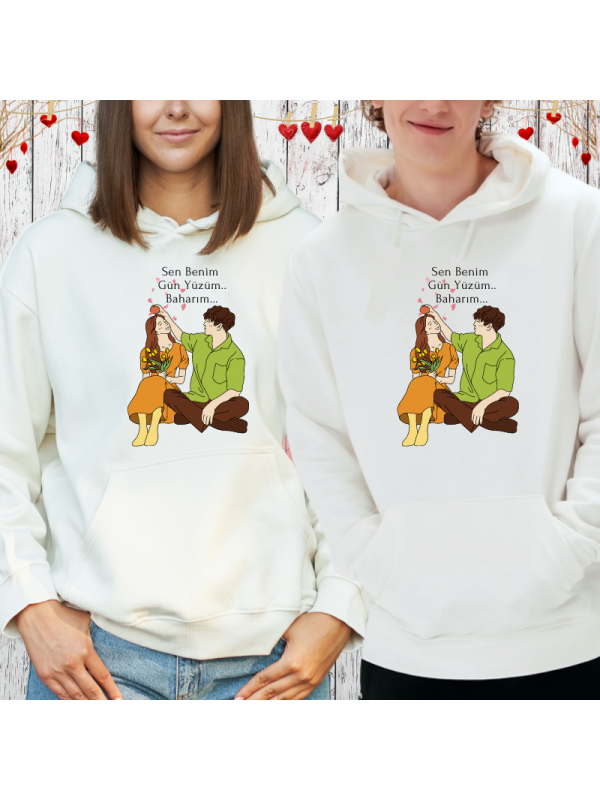Sevgili Kombini Romantik Kişiye Özel Baskılı Sweatshirt 183…