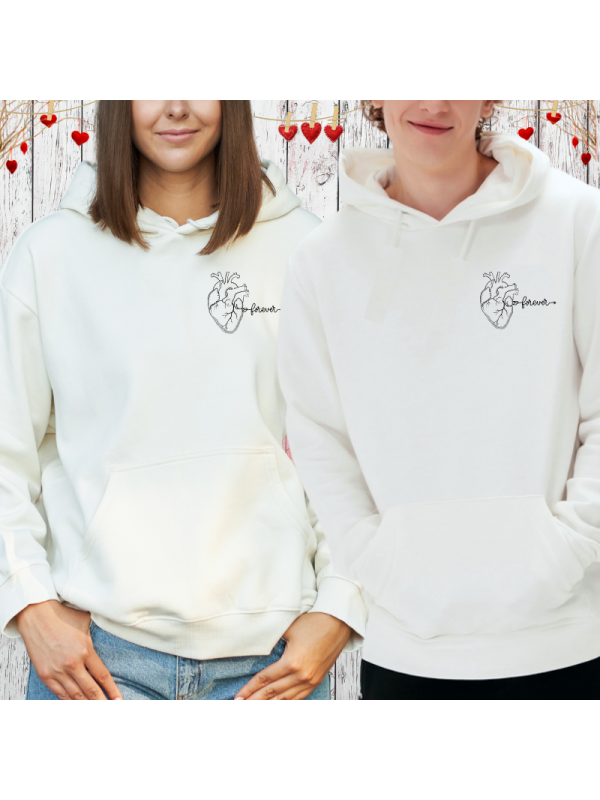 Sevgili Kombini Kalp Baskılı Kişiye Özel Sweatshirt…
